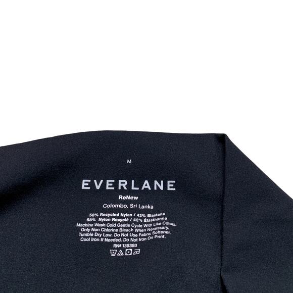 Everlane Solid Black Leggings Size Medium ReNew Athleisure - Picture 3 of 4